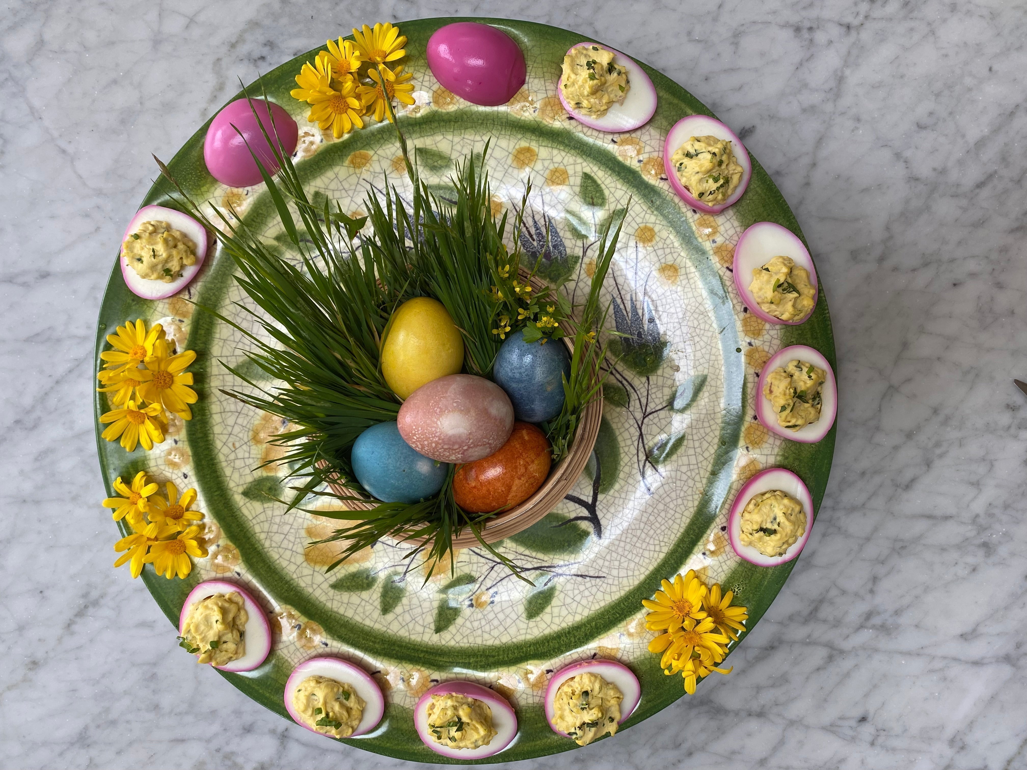 Beet Kissed Deviled Eggs