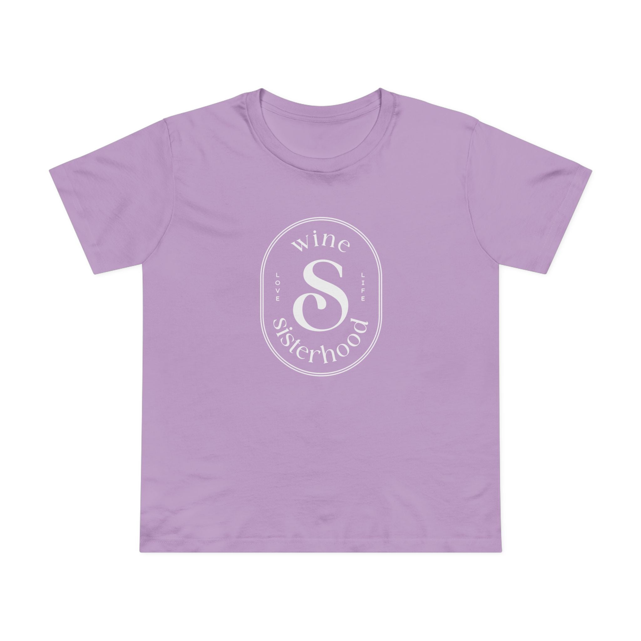 Wine Sisterhood Oval Cotton T-Shirt