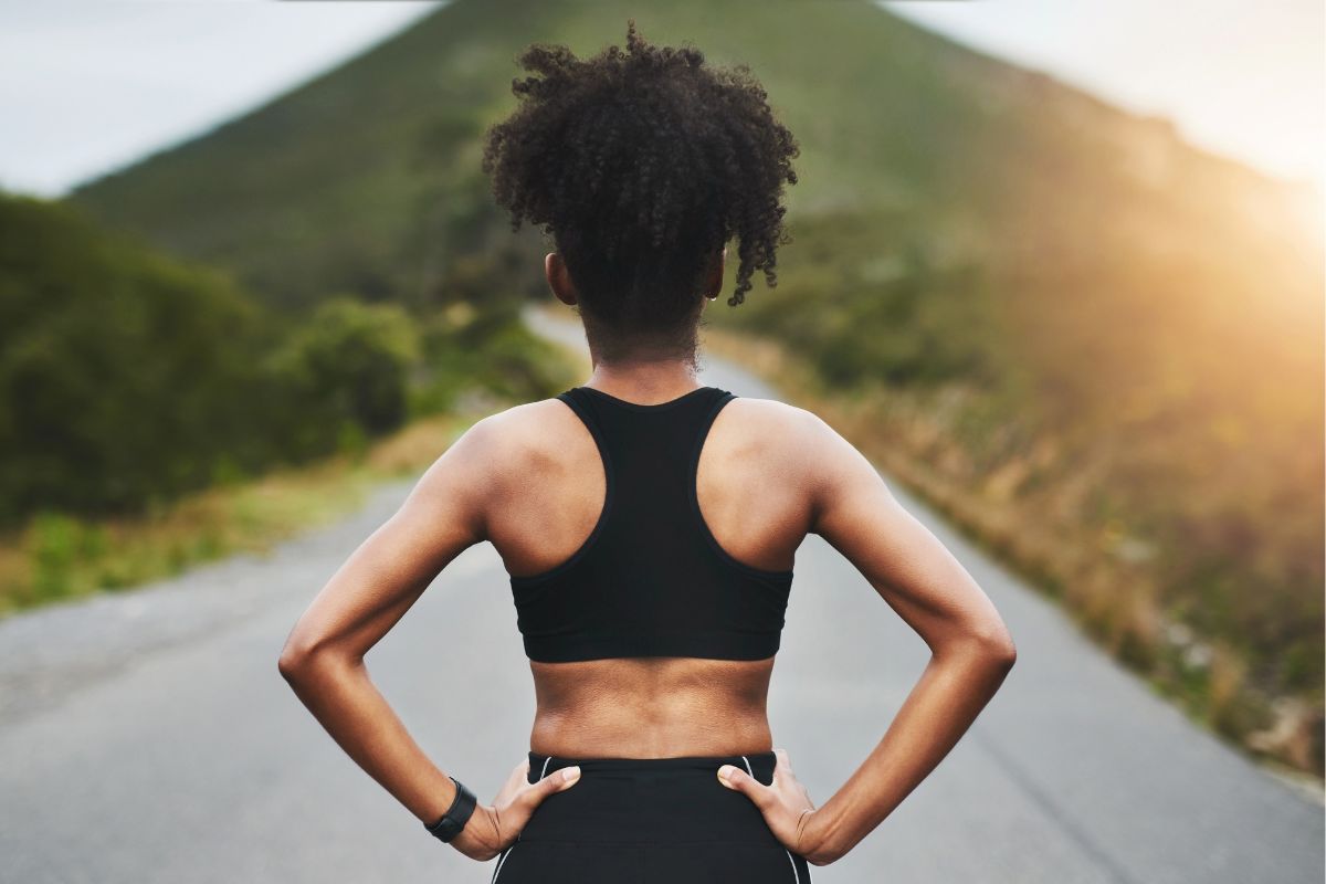 woman running