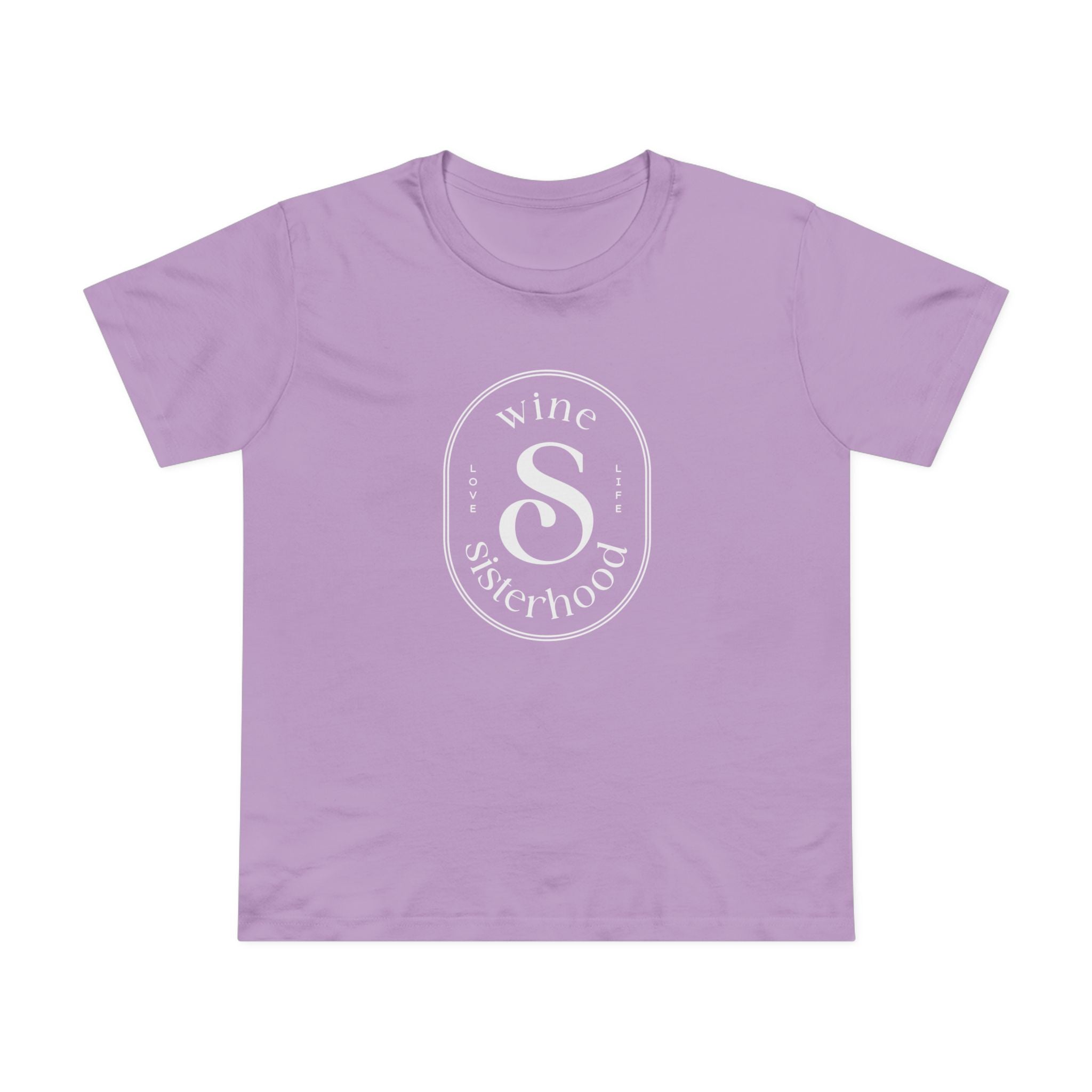 Wine Sisterhood Oval Cotton T-Shirt