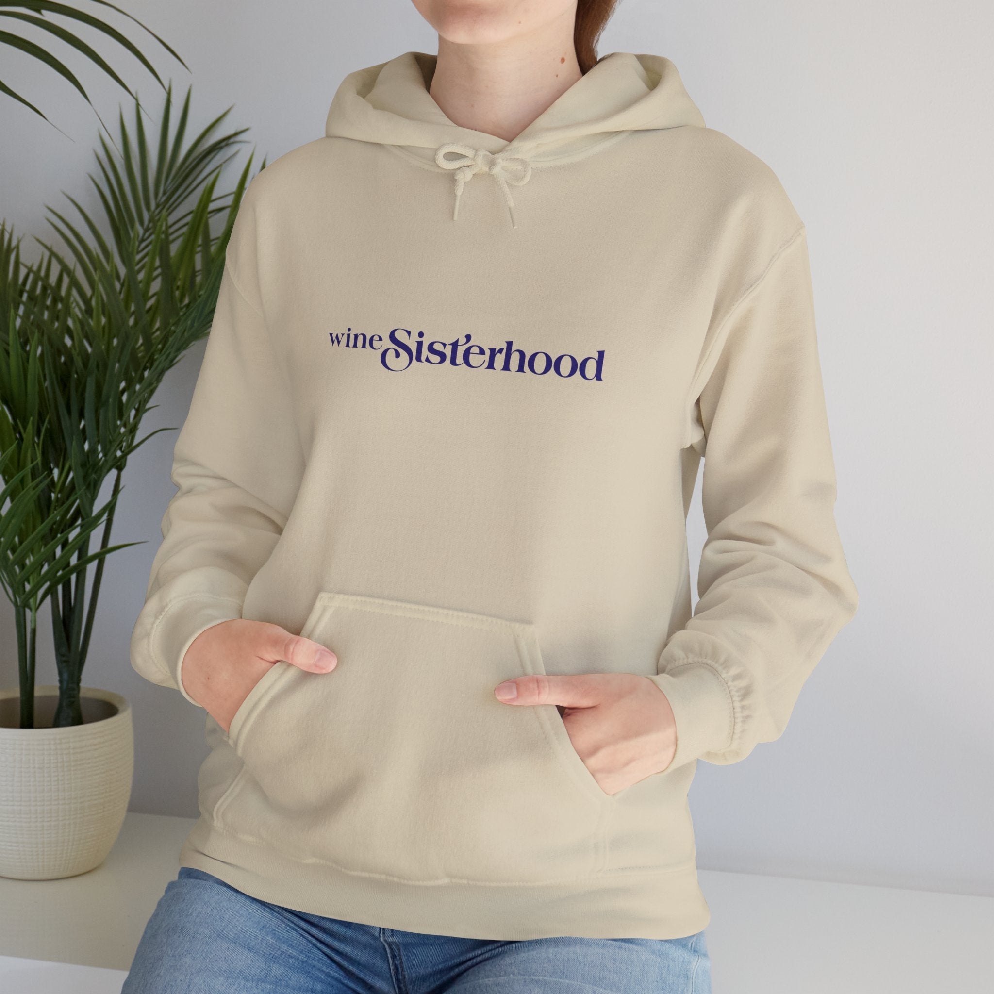 Wine Sisterhood Logo Hooded Sweatshirt