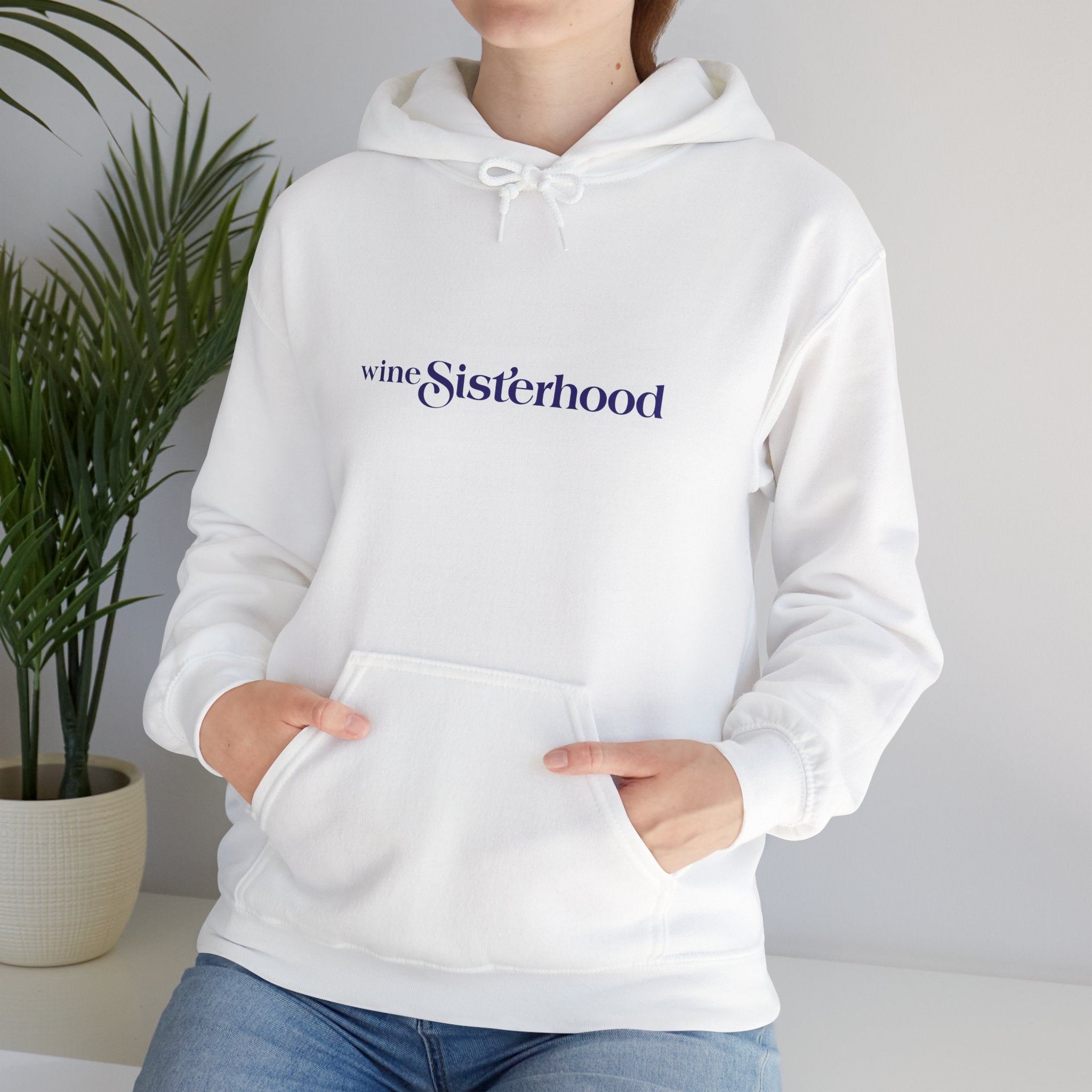 Wine Sisterhood Logo Hooded Sweatshirt