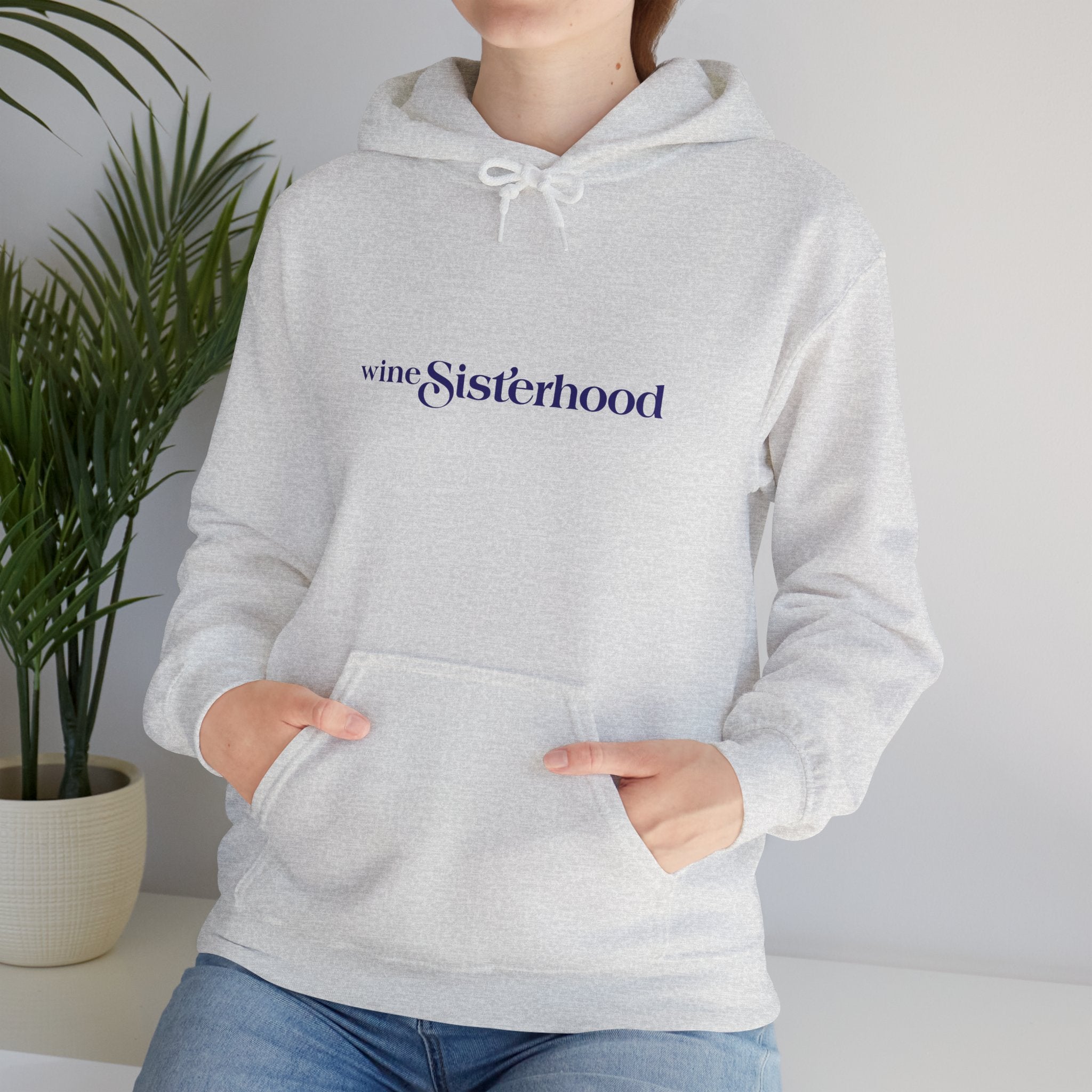 Wine Sisterhood Logo Hooded Sweatshirt